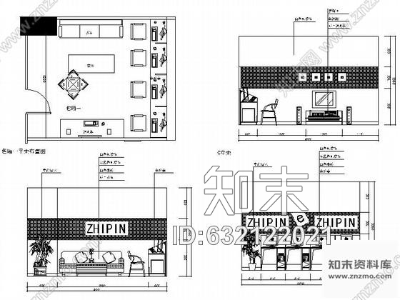 施工图两层网吧空间装修图cad施工图下载【ID:632122021】