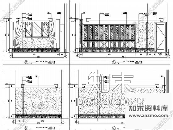 施工图特色酒店简欧卫生间室内装修图cad施工图下载【ID:532020643】