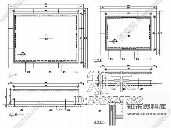 施工图深圳某商务大厦售楼处装修图cad施工图下载【ID:532075762】