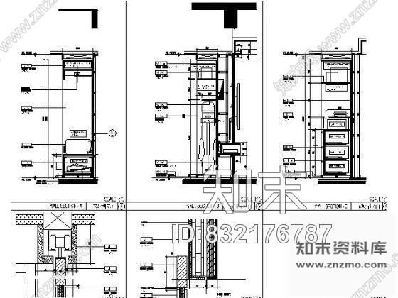 图块/节点酒店套房衣柜详图cad施工图下载【ID:832176787】