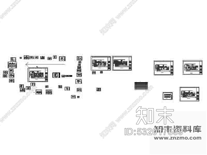 施工图盐城某茶馆装修图cad施工图下载【ID:532017539】