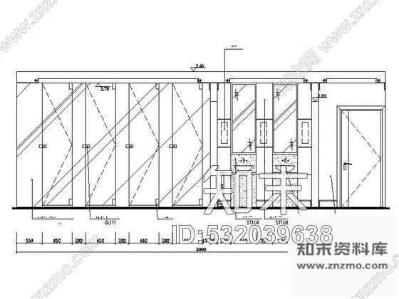 施工图四川豪华酒店公共卫生间室内装修施工图施工图下载【ID:532039638】