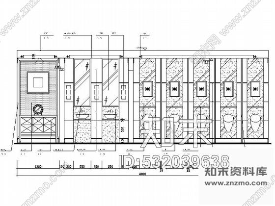 施工图四川豪华酒店公共卫生间室内装修施工图施工图下载【ID:532039638】