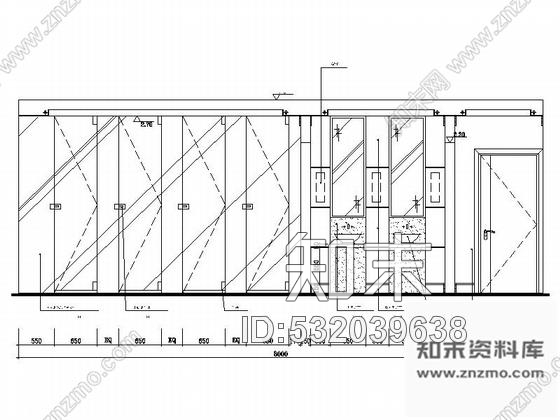 施工图四川豪华酒店公共卫生间室内装修施工图施工图下载【ID:532039638】