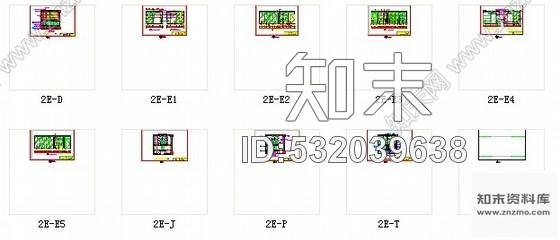 施工图四川豪华酒店公共卫生间室内装修施工图施工图下载【ID:532039638】