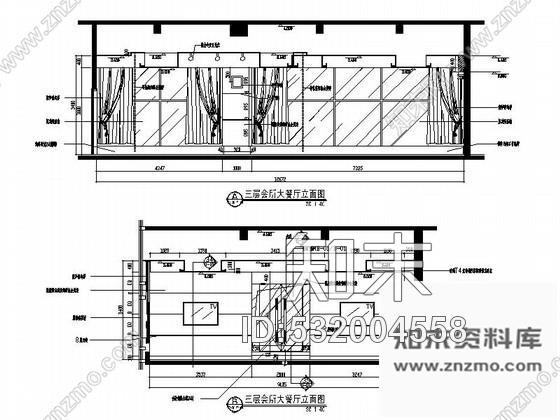 施工图某会所大餐厅设计装修图cad施工图下载【ID:532004558】