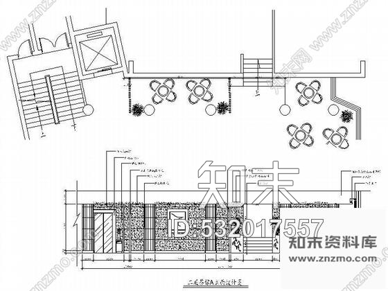 某茶馆装修设计图cad施工图下载【ID:532017557】