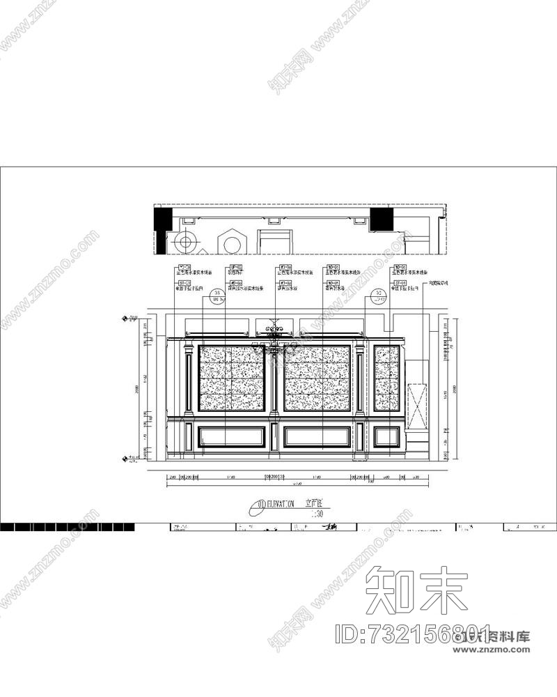 欧式新古典华轩诚园售楼处&amp;别墅|cad施工图下载【ID:732156801】