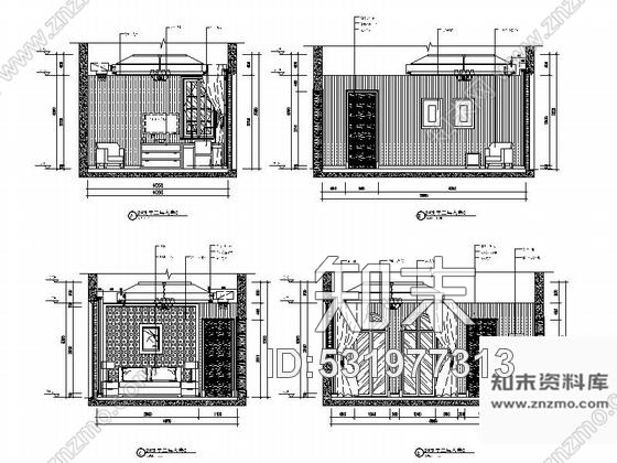 施工图浙江精品三套两层欧式风格两层别墅室内装修施工图cad施工图下载【ID:531977313】