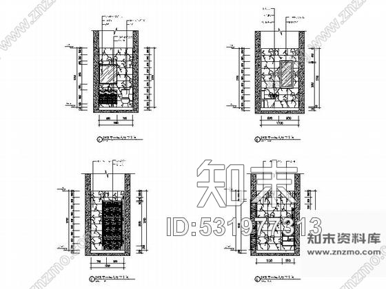 施工图浙江精品三套两层欧式风格两层别墅室内装修施工图cad施工图下载【ID:531977313】