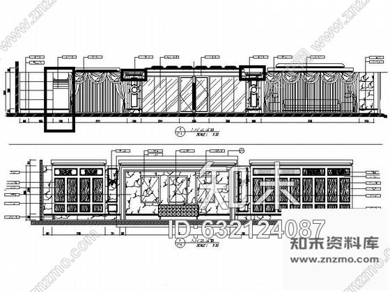 施工图精装豪华欧式风格KTV大厅设计室内装修图含效果cad施工图下载【ID:632124087】