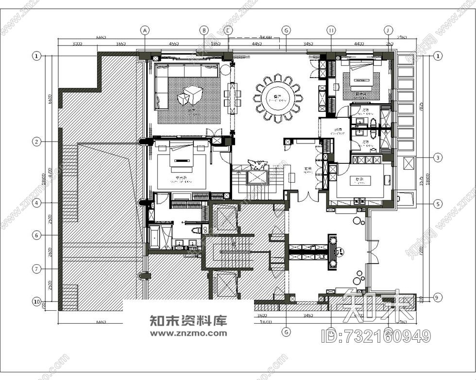 万柳书院精品样板房cad施工图合集梁建国cad施工图下载【ID:732160949】