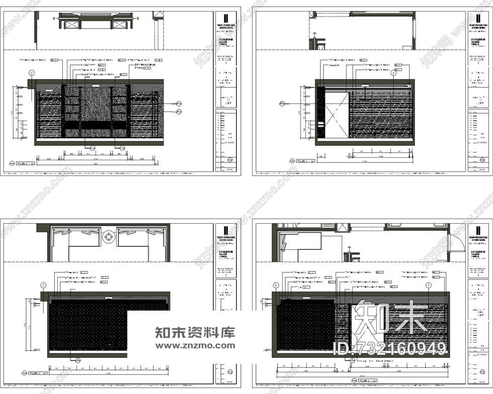 万柳书院精品样板房cad施工图合集梁建国cad施工图下载【ID:732160949】