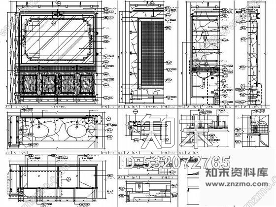 施工图杭州欧式风格售楼处室内装修图cad施工图下载【ID:532072765】