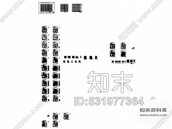 施工图精品简约现代两层小别墅室内装修施工图施工图下载【ID:531977364】