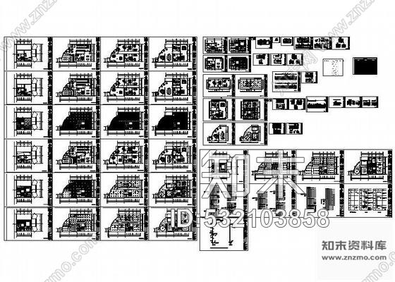 施工图宁波某商务大厦办公楼装修图cad施工图下载【ID:532103858】
