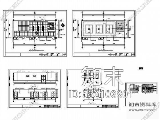 施工图办公楼走廊及茶水间装修图cad施工图下载【ID:532103801】