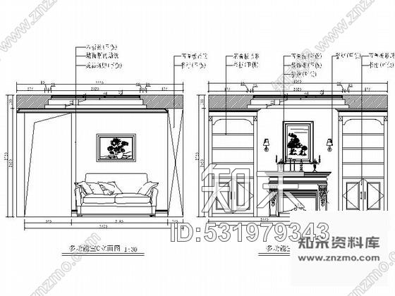 某三层别墅奢华设计全套装修图cad施工图下载【ID:531979343】