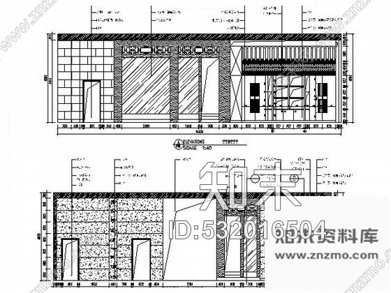 施工图双层中式优雅茶楼装修图含效果cad施工图下载【ID:532016504】