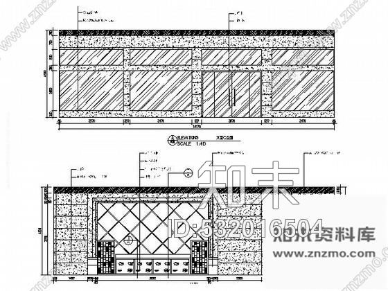 施工图双层中式优雅茶楼装修图含效果cad施工图下载【ID:532016504】