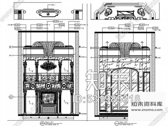 施工图长春奢华欧式双层别墅设计CAD装修图cad施工图下载【ID:531985318】