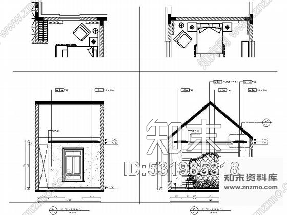 施工图长春奢华欧式双层别墅设计CAD装修图cad施工图下载【ID:531985318】