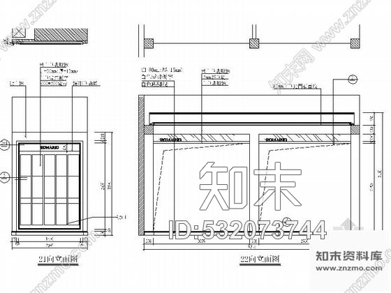 施工图广东某陶瓷专卖店室内装修施工图cad施工图下载【ID:532073744】