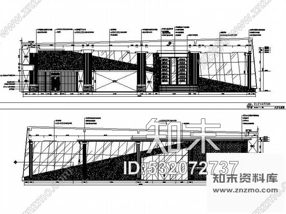 施工图湖南高档现代风格售楼部室内CAD装修图施工图下载【ID:532072737】