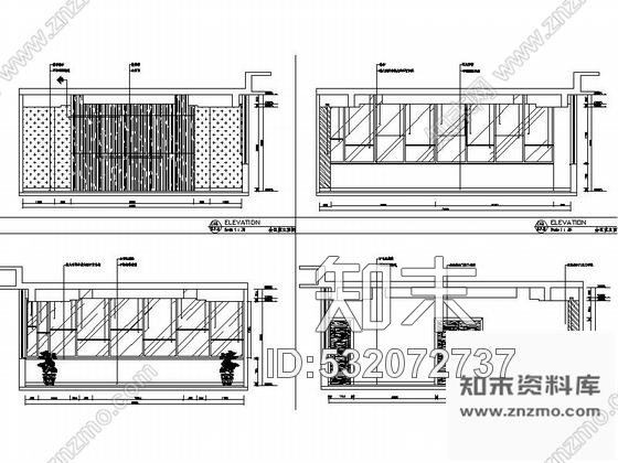 施工图湖南高档现代风格售楼部室内CAD装修图施工图下载【ID:532072737】