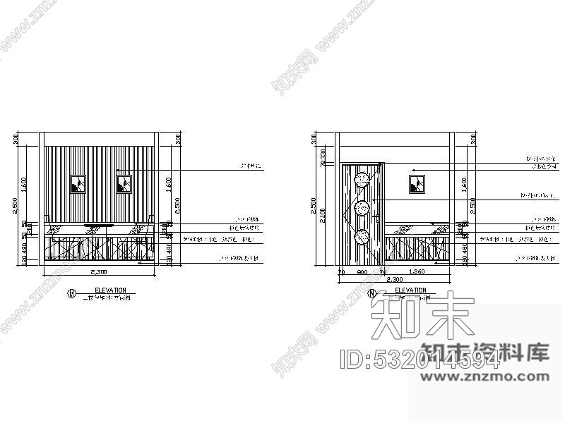 施工图经典茶室设计图cad施工图下载【ID:532014594】