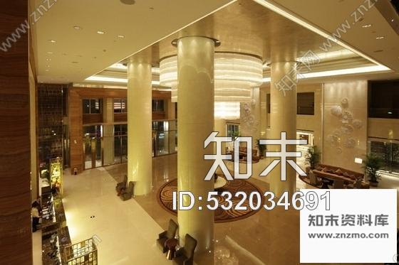 施工图湖北五星级品牌假日大酒店大堂装修施工图含效果cad施工图下载【ID:532034691】
