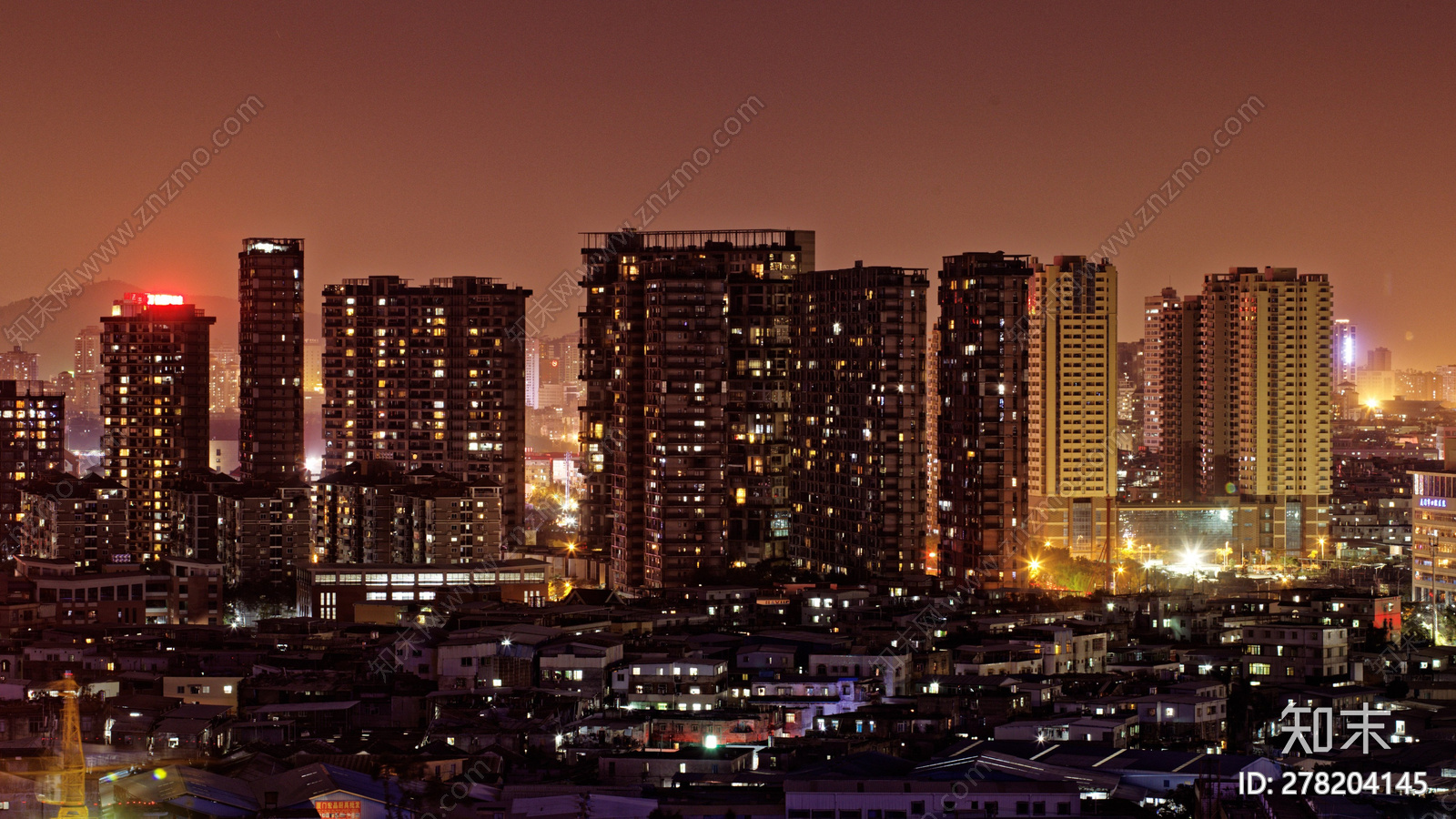 城市夜景贴图下载