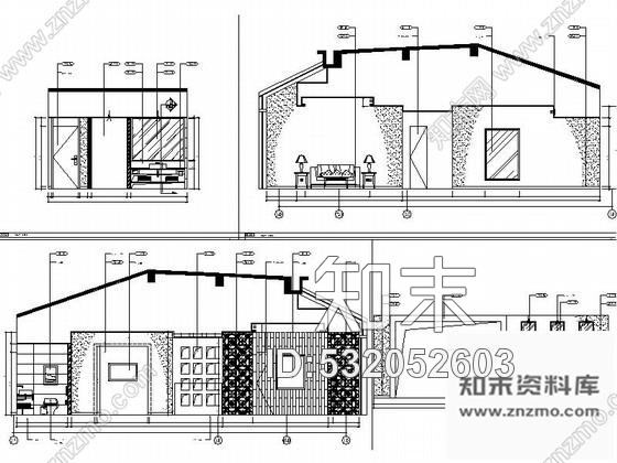 施工图绍兴时尚华丽酒店室内装修图含效果cad施工图下载【ID:532052603】