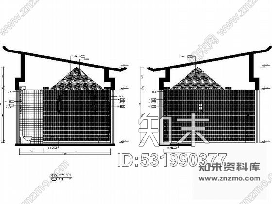 施工图海南现代泰式风格三层别墅施工图cad施工图下载【ID:531990377】