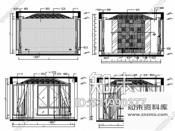 施工图海南现代泰式风格三层别墅施工图cad施工图下载【ID:531990377】