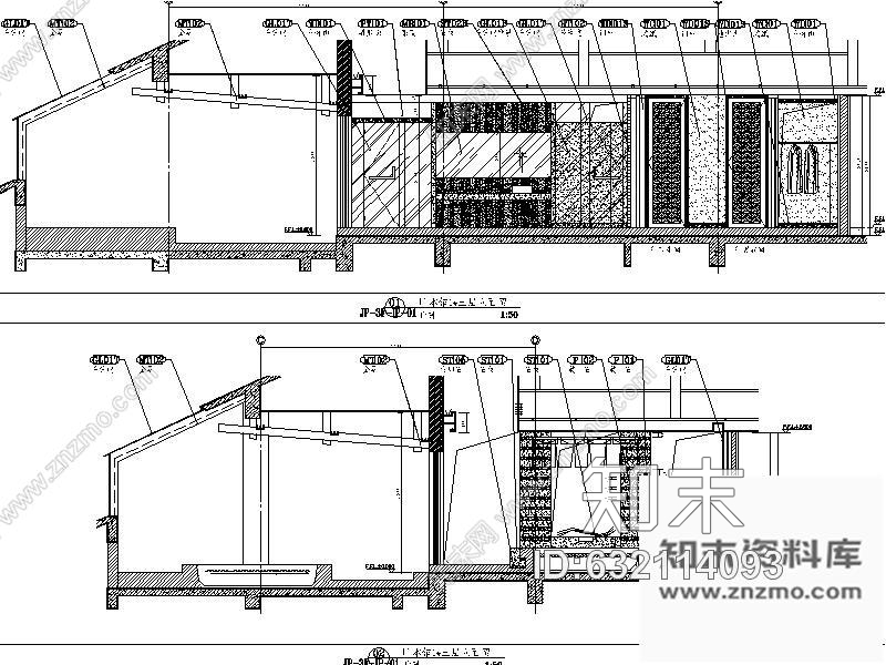 施工图成都某日式SPA馆室内装修图施工图下载【ID:632114093】