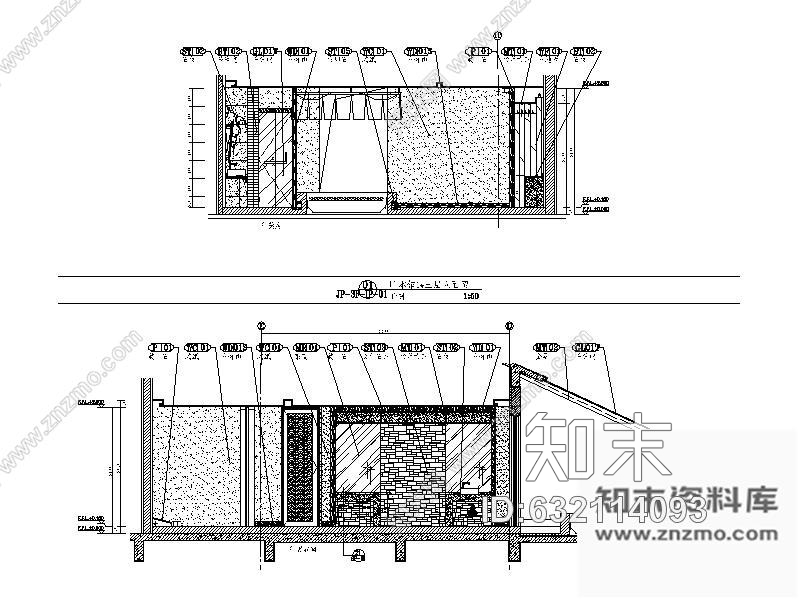 施工图成都某日式SPA馆室内装修图施工图下载【ID:632114093】