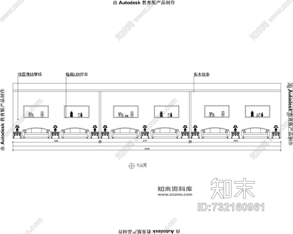 一套牡丹主题餐厅施工图+无水印效果图cad施工图下载【ID:732160961】