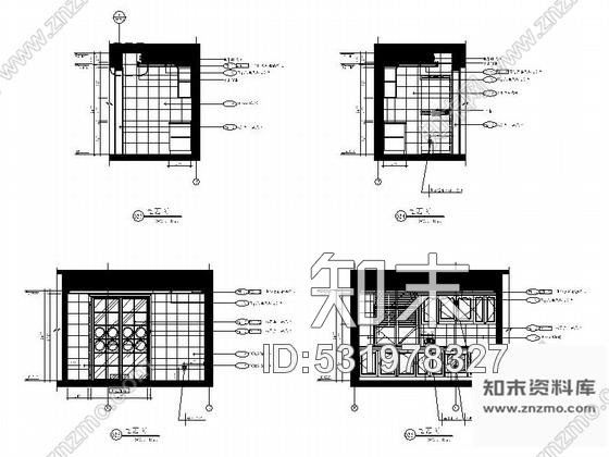 施工图福建五星级酒店客房区简约现代风格三层小别墅装修室内设计施工图含效果cad施工图下载【ID:531978327】