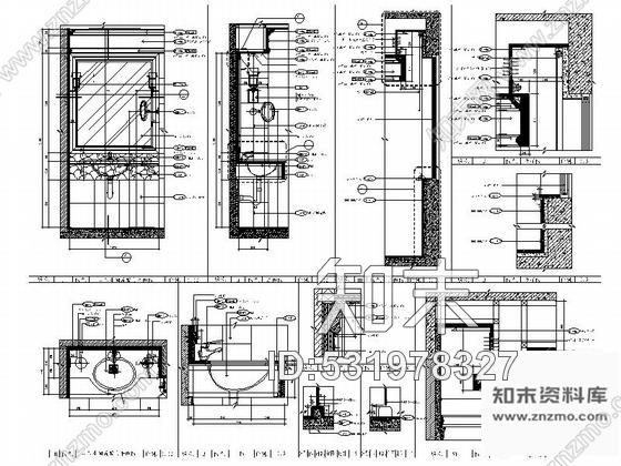 施工图福建五星级酒店客房区简约现代风格三层小别墅装修室内设计施工图含效果cad施工图下载【ID:531978327】