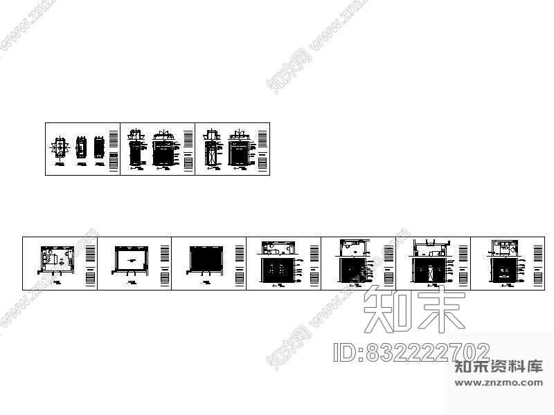 图块/节点别墅卧室装修施工详图cad施工图下载【ID:832222702】