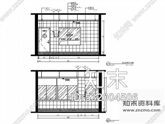 施工图连锁现代简约快餐店室内装修施工图cad施工图下载【ID:532004506】