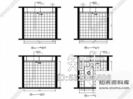 施工图连锁现代简约快餐店室内装修施工图cad施工图下载【ID:532004506】