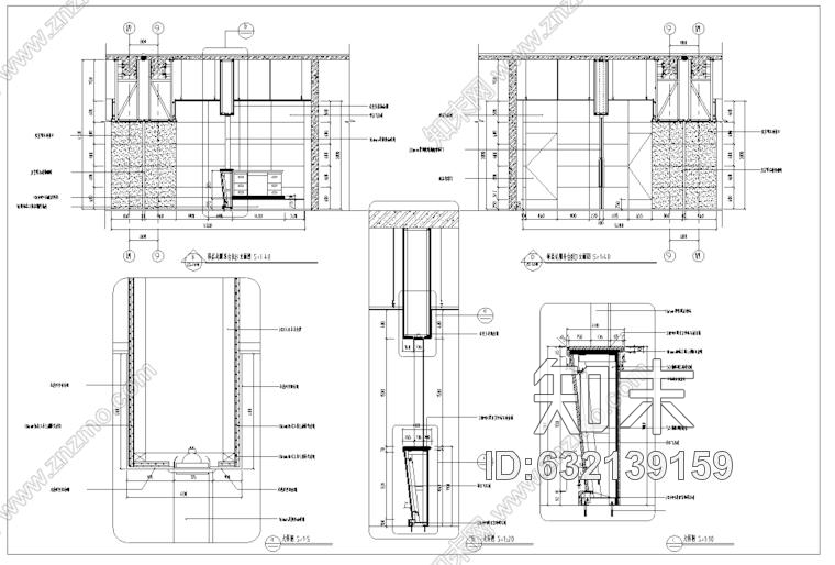 某甲级医院4F室内装修设计施工图78张cad施工图下载【ID:632139159】