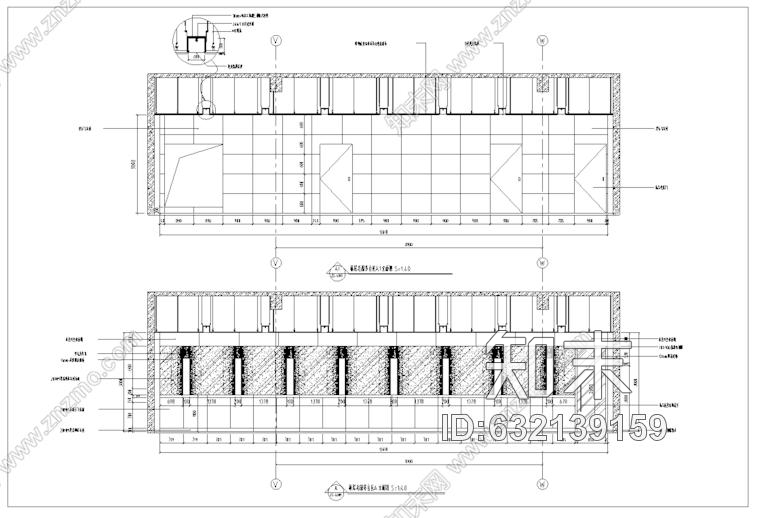 某甲级医院4F室内装修设计施工图78张cad施工图下载【ID:632139159】