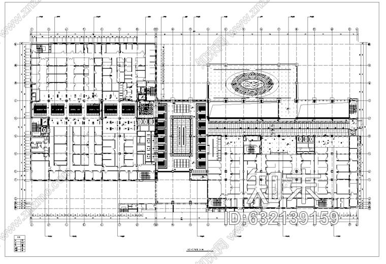 某甲级医院4F室内装修设计施工图78张cad施工图下载【ID:632139159】