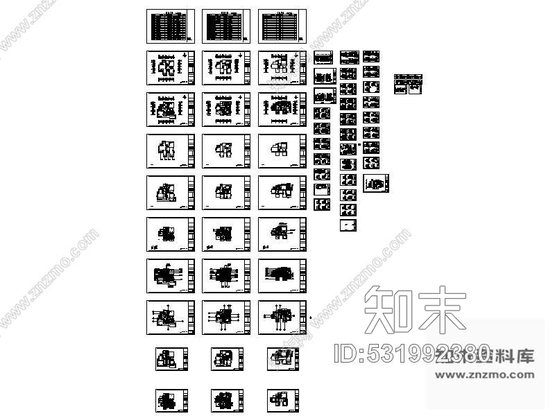 施工图某二层独立别墅室内施工图施工图下载【ID:531992380】