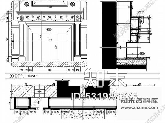 施工图嘉兴法式三层别墅样板间室内装修图含实景cad施工图下载【ID:531988378】