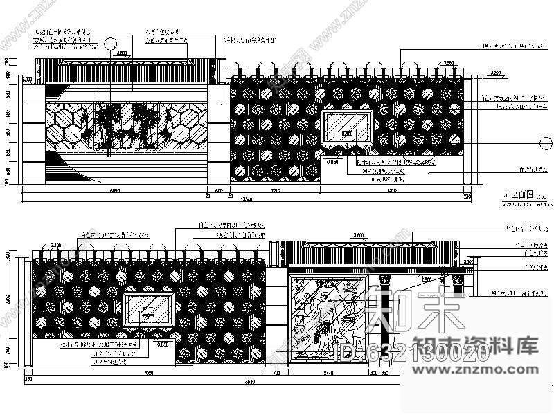 施工图108号KTV豪华包间室内装修图cad施工图下载【ID:632130020】