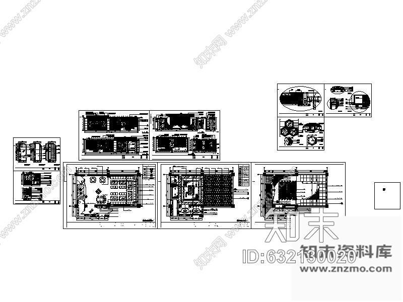 施工图108号KTV豪华包间室内装修图cad施工图下载【ID:632130020】